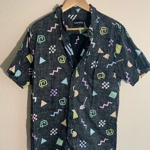 Carbon button up short sleeve